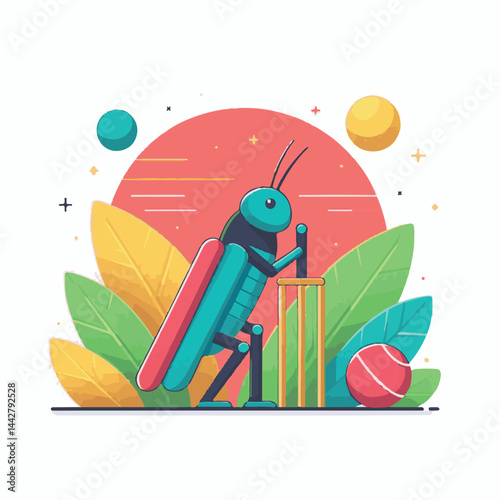 competition, game, player, match, background, team, tournament, championship, play, cricketer, cricket, sportsman, bat, sport, ball, vector, batsman, stadium, champion, illustration, action, design, a