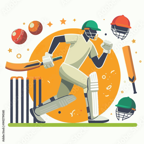 championship, poster, stadium, team, tournament, match, game, cricketer, cricket, batsman, league, competitive, sports, winner, player, banner, contest, background, illustration, ball, champion, vecto