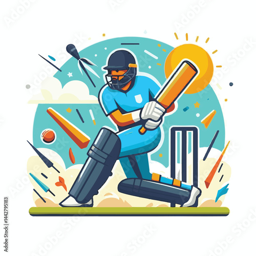 championship, poster, stadium, team, tournament, match, game, cricketer, cricket, batsman, league, competitive, sports, winner, player, banner, contest, background, illustration, ball, champion, vecto