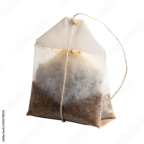 Tea bag isolated on transparent background 