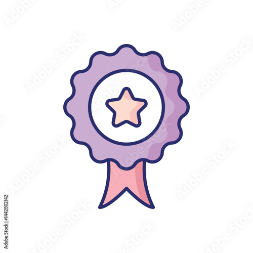 Winning Badge Vector icon
