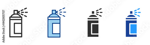 Spray Icon Multiple Style Vector Collection 