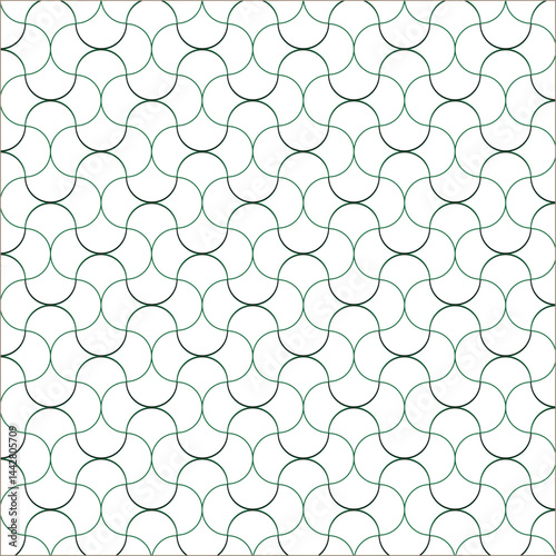 This seamless hexagonal pattern features a honeycomb structure with a geometric design, creating a tiled texture.