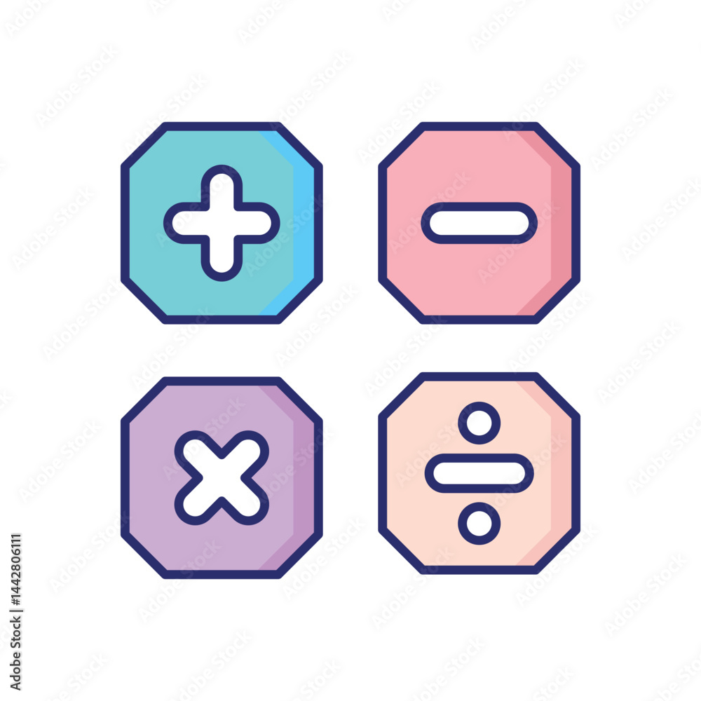 Math Vector icon Math Vector icon