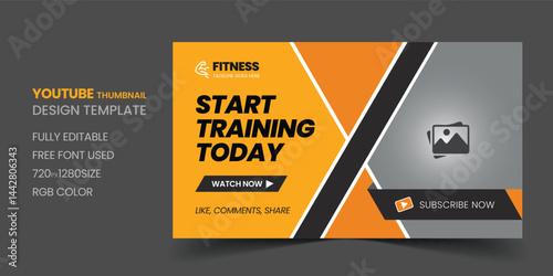 Youtube thumbnail and web banner template Design