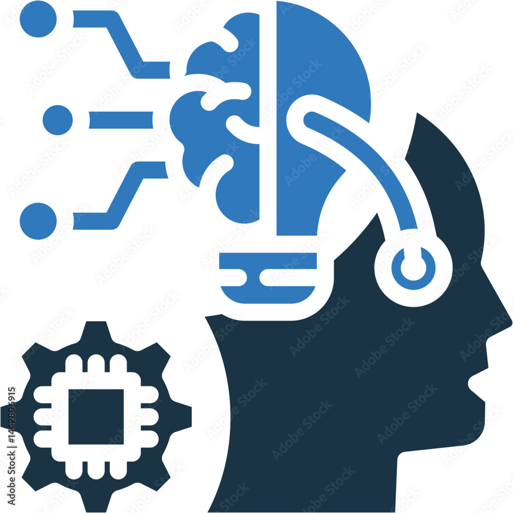 Obraz premium Machine Learning icon