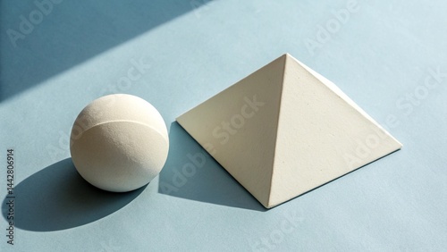 Minimalistic Geometric Design in Soft Lighting