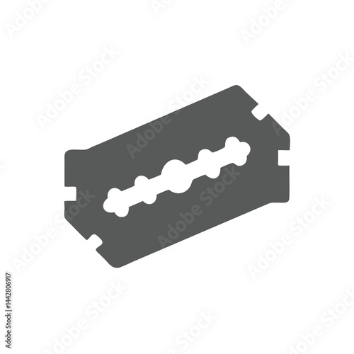 razor blade on white background for web and graphic design