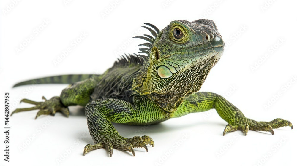 Obraz premium Amazon rainforest dweller isolated on white background