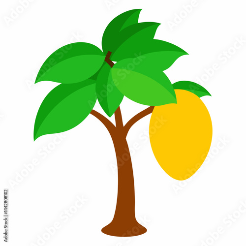 Vector illustration of an Mango tree