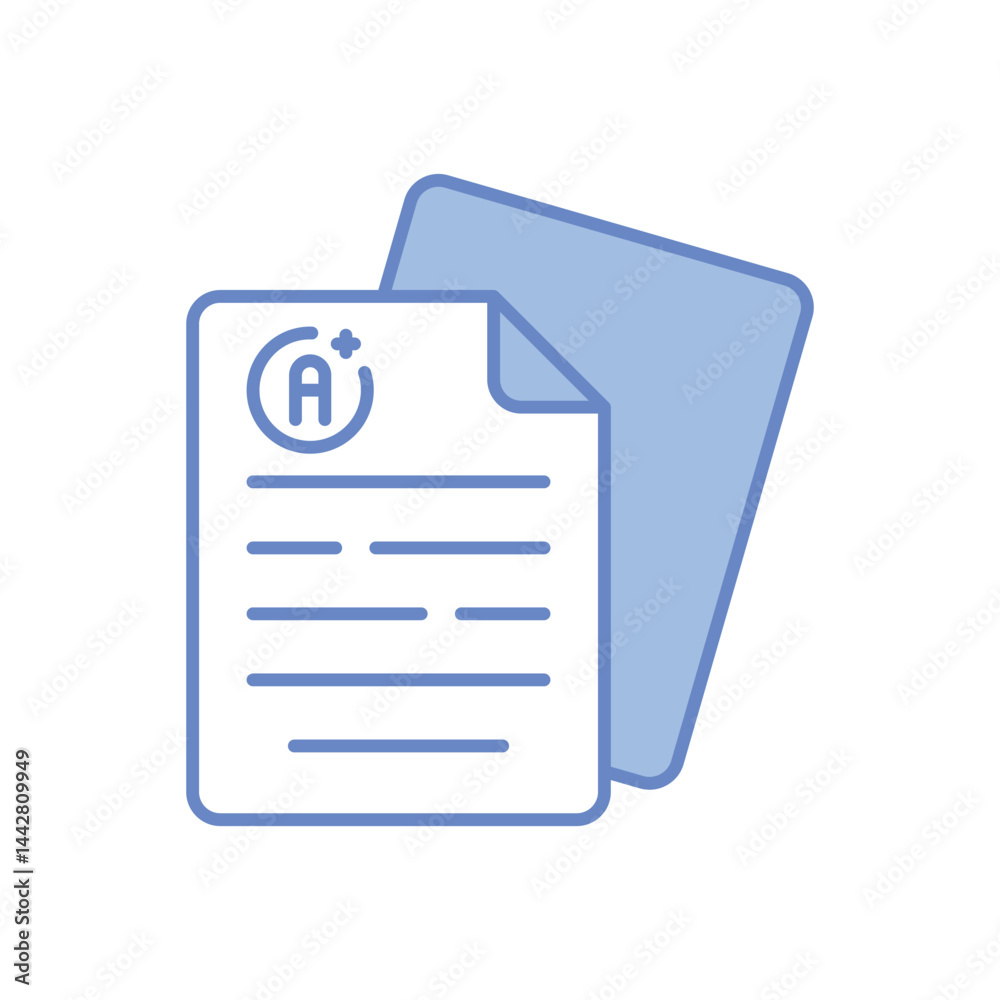 Result Sheet Vector icon Result Sheet Vector icon