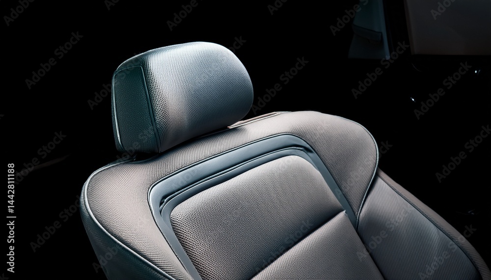 Obraz premium gray car seat interior detail comfort upholstery