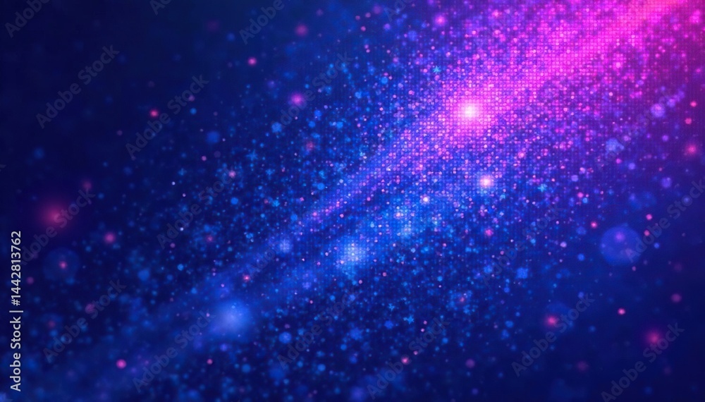 Fototapeta premium Abstract blue purple gradation halftone starburst pattern, art, light