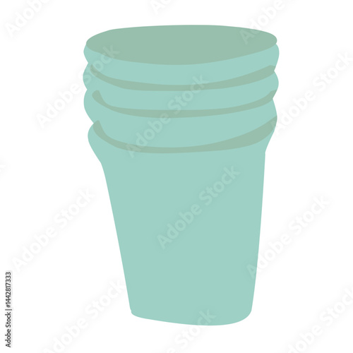 Picnic basket vector illustration for garden party