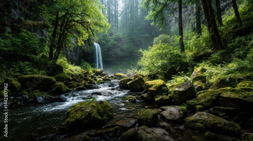 The refreshing atmosphere of the waterfall revitalizes the body and soul