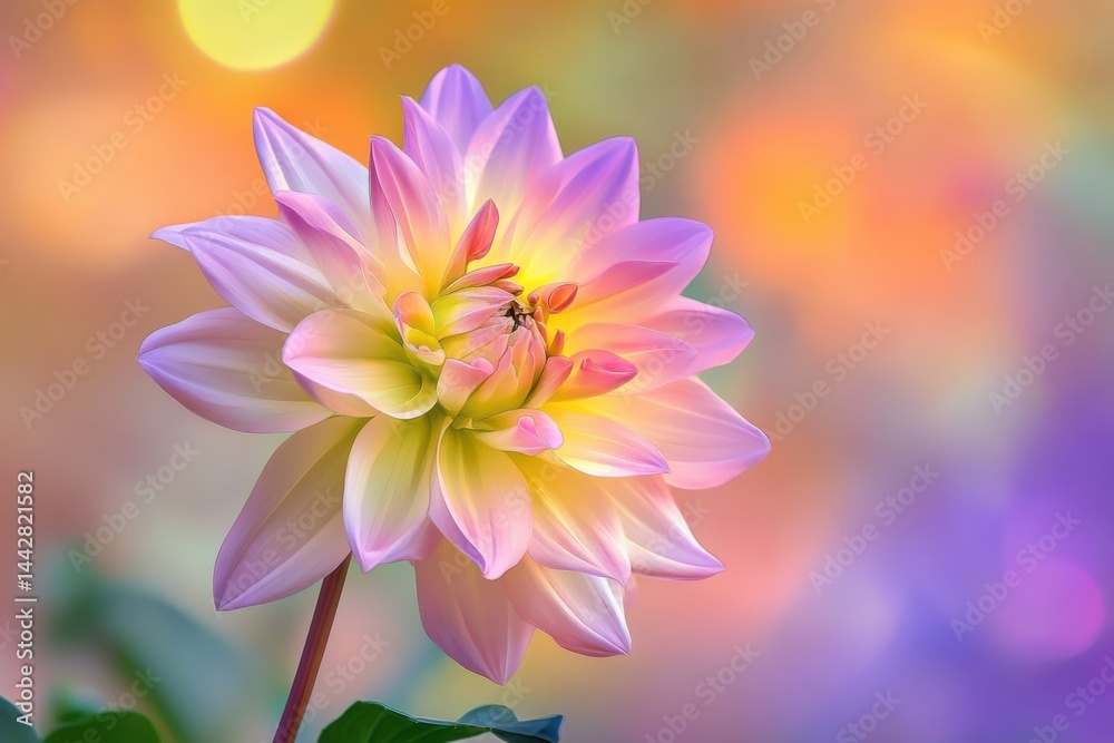 Fototapeta premium HD wallpaper with macro floral details, soft focus and natural tones
