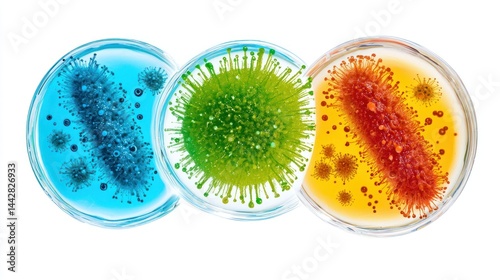 Antimicrobial resistance isolated on white background