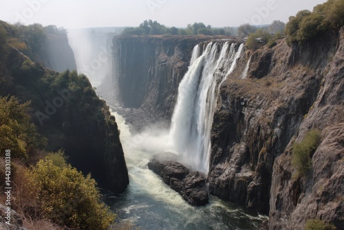 Victoria Falls, one of the Seven Natural Wonders, roars with unstoppable force