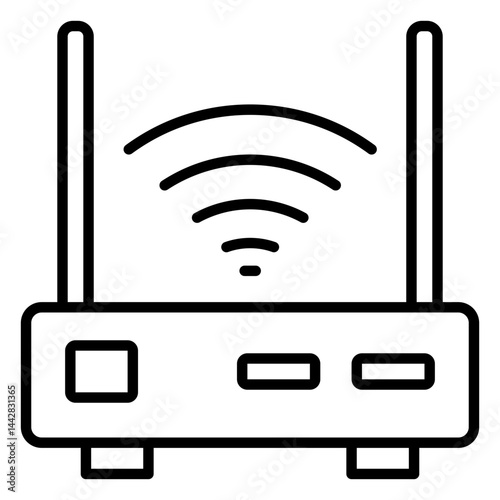 Wi-Fi Router outline icon