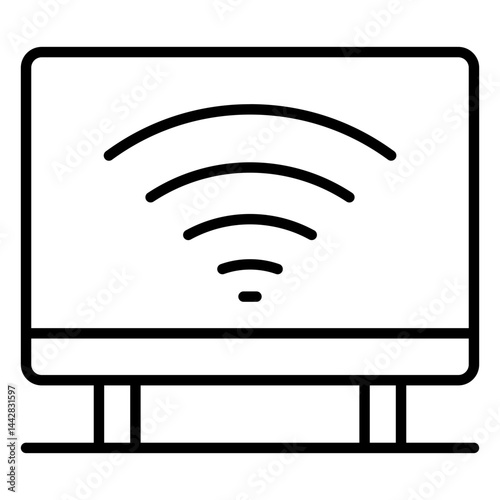 Smart TV outline icon