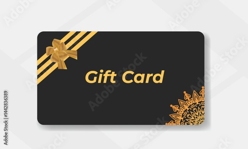 Gift card box pattern design template