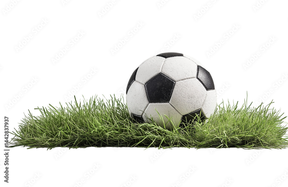 soccer ball in goal with green backgroung soccer ball in goal with green backgroung