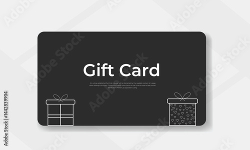 Gift frame special card template design