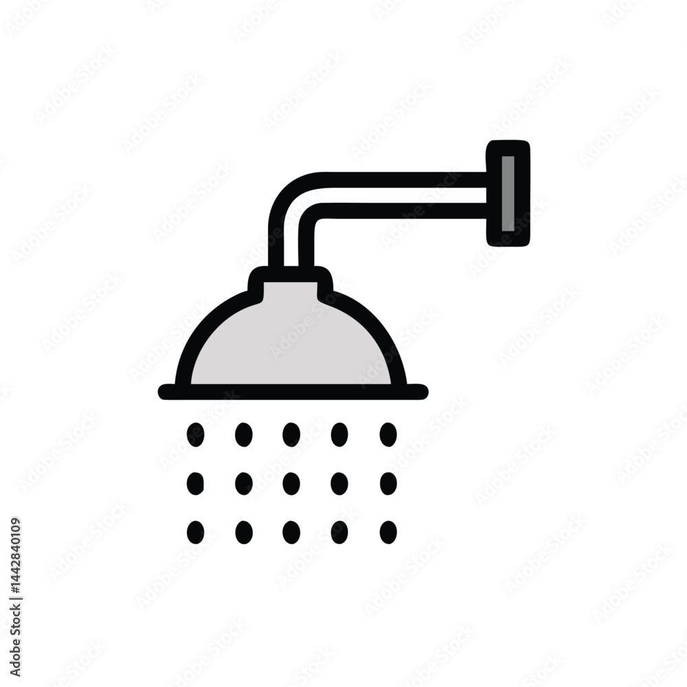 showerhead on white background for web and graphic design showerhead on white background for web and graphic design