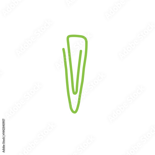 Obraz na płótnie green paper clip w salonie