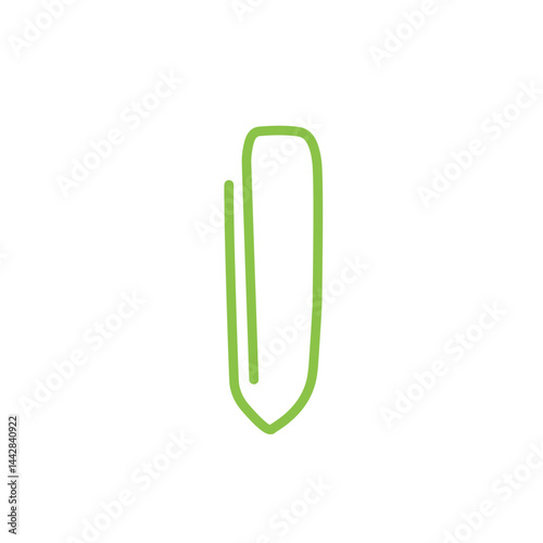 Obraz na płótnie green paper clip w salonie