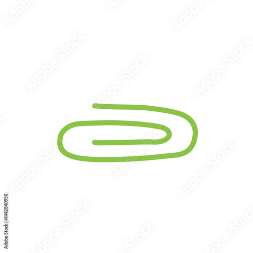 Obraz na płótnie green paper clip w salonie