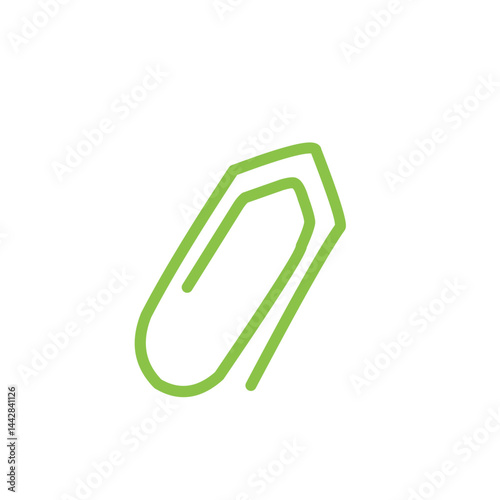 Obraz na płótnie green paper clip w salonie