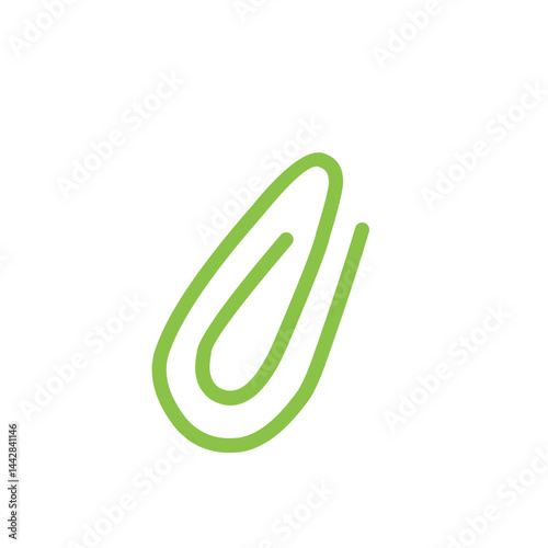 Obraz na płótnie green paper clip w salonie