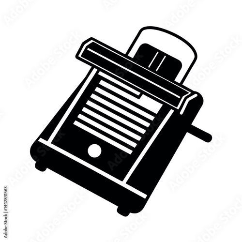 Kitchen Mandoline Slicer Black Vector Silhouette