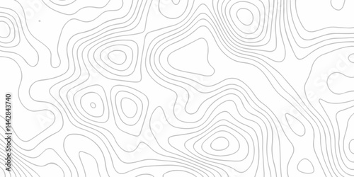 Abstract minimal The patter discovery vector topo map. creative discovery White wave grid stripe line map topography. vector geographic contour mounted map background.	