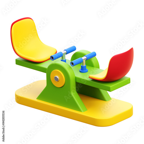 Seesaw 3d Icon Illustration