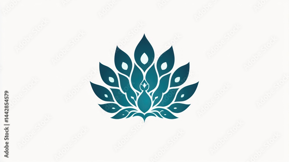 Obraz premium Peacock Design, Abstract Symbol