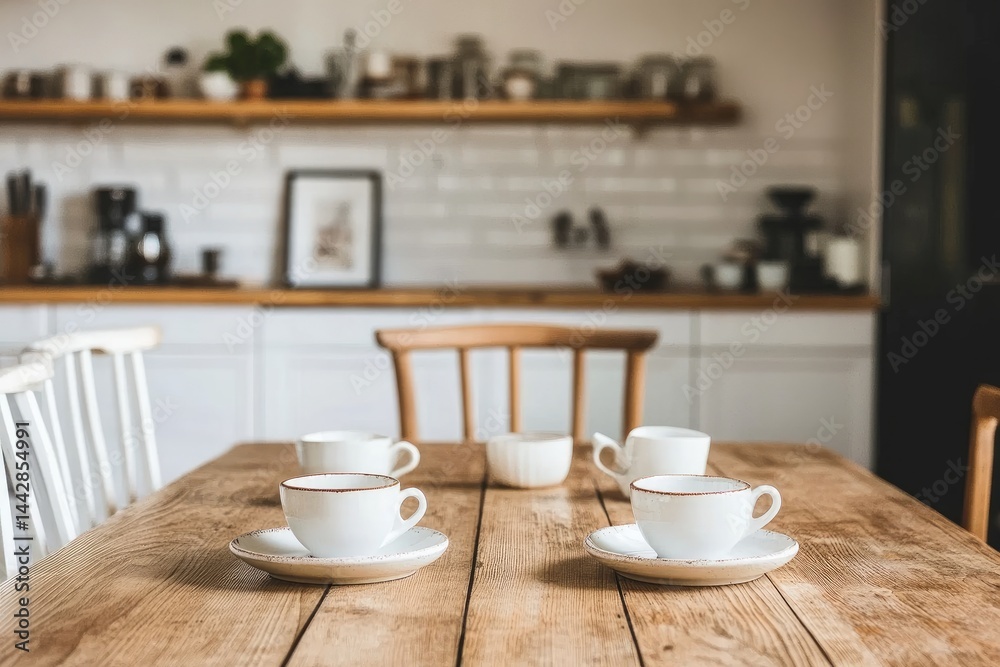 Obraz premium Rustic kitchen dining scene