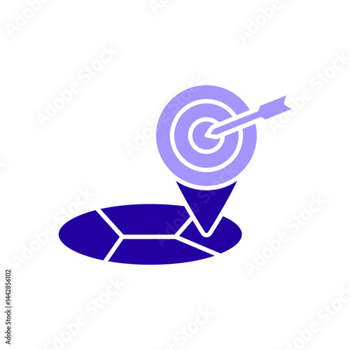 Icon a exact location, isolated against a clean background.