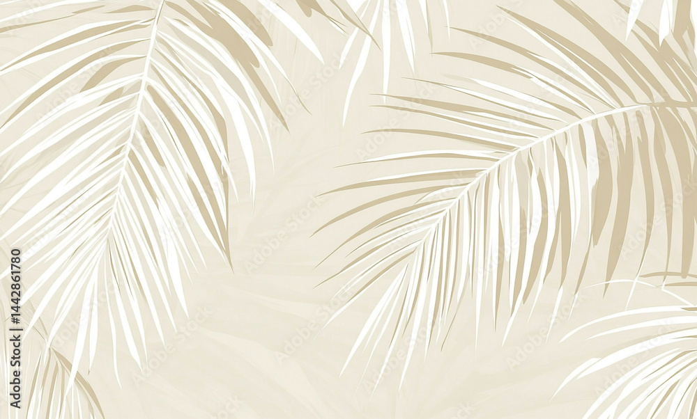 Obraz premium New seamless pattern with bamboo leaves