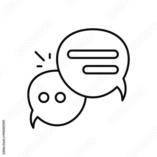 Speech Bubble Vector icon