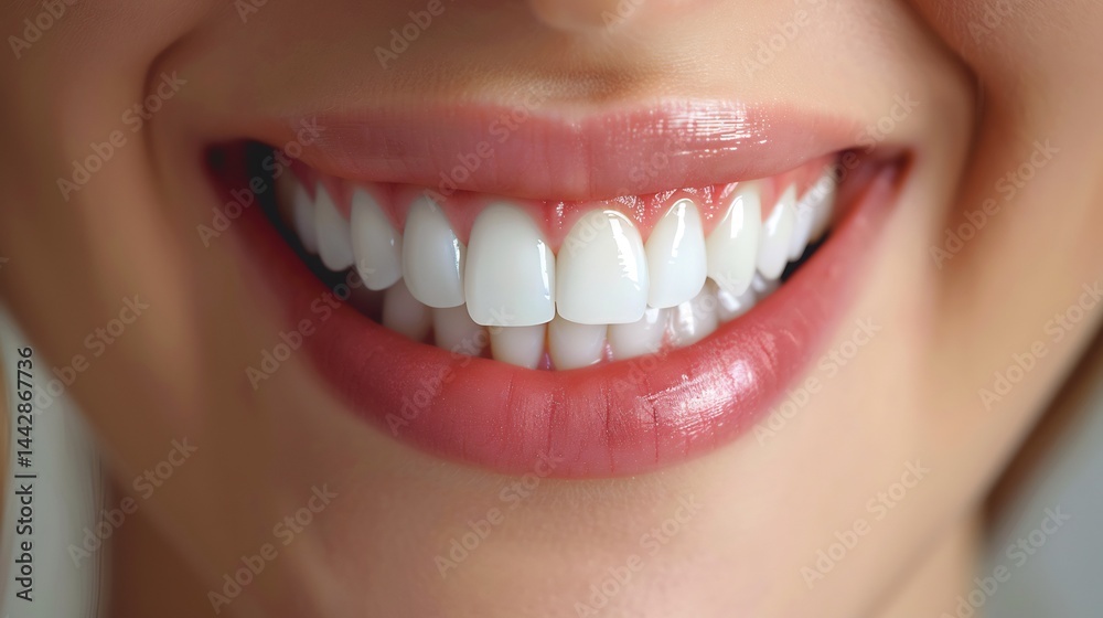 Digital rendering of a perfectly straight smile with porcelain veneers Digital rendering of a perfectly straight smile with porcelain veneers