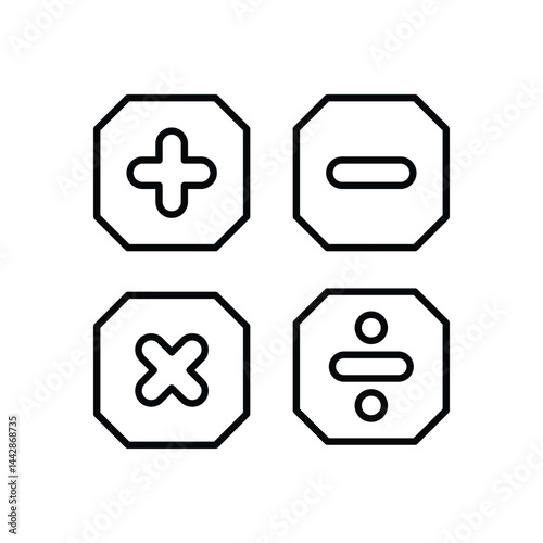 Math  Vector icon