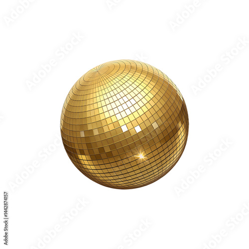golden disco ball
