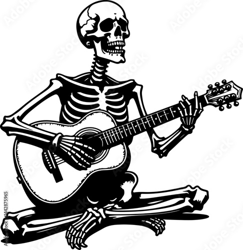 Guitar Silhouette Music, Musician, Acoustic guitar, Feminine,  vector bundle