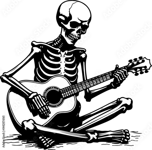 Guitar Silhouette Music, Musician, Acoustic guitar, Feminine,  vector bundle
