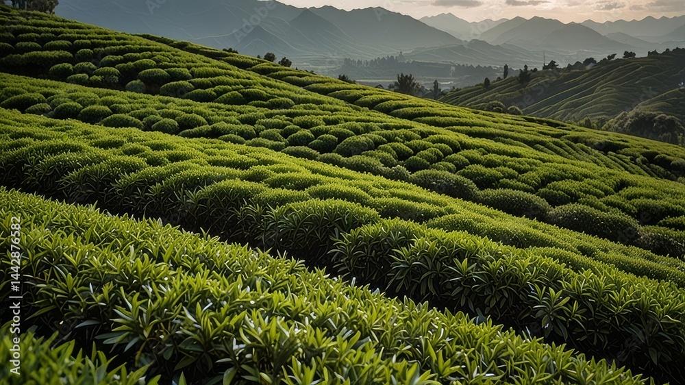 Fototapeta premium green tea plantation