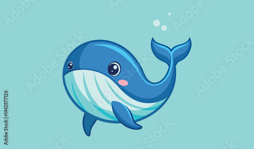 blue whale cartoon