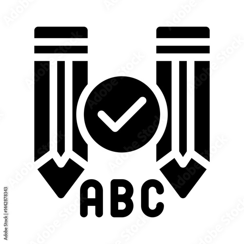 spellcheck glyph icon
