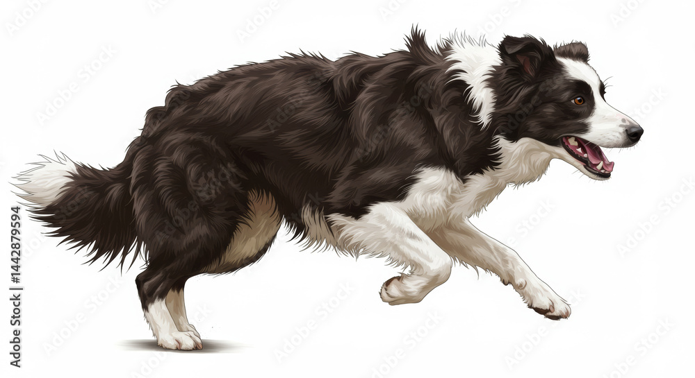 Fototapeta premium border collie puppy